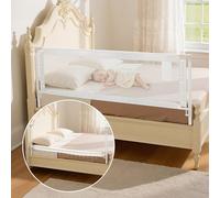 VEVOR Barrière de Sécurité de Lit pour Enfants, Longueur 2 m, Barrière de Lit pour Tout-Petits, avec Tube en Fer Renforcé, Tissu Oxford, Hauteur Réglable 68-89 cm, pour Épaisseur de Matelas 5-27 cm