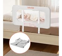 VEVOR Barrière de Sécurité de Lit pour Enfants, Longueur 80 cm, Barrière de Lit pour Tout-Petits, avec Tube en Fer Renforcé, Tissu Oxford, Hauteur Réglable 45-67 cm, pour Épaisseur de Matelas 5-30 cm