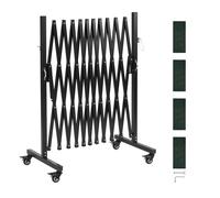 VEVOR Barrière de Sécurité Extensible Accordéon Mobile Pliable Métal 3,37 m Noir