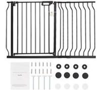 VEVOR Barrière de Sécurité Extensible Barrière d'Escalier Enfant 75-123x76 cm Noir
