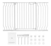 VEVOR Barrière de Sécurité Extensible 75-135 cm Hauteur 76 cm Barrière d'Escalier à Fermeture Automatique sans Perçage Grande Ouverture 533 mm à 180° Clôtures Enfants et Chiens pour Couloir Intérieur