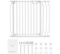 VEVOR Barrière de Sécurité Extensible Clôture Enfant Chien 75-99x76 cm Escalier Blanc