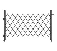 VEVOR Barrière de Sécurité Extensible de 190 x 131 cm, Portail Ciseau Simple, Verrouillable et Rétractable, en Acier Solide, avec Roues Pivotants à 360°, pour Entrée, Garage, Entrepôt et Piscine
