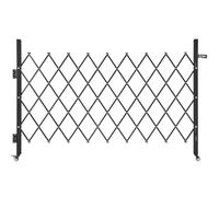 VEVOR Barrière de Sécurité Extensible de 190 x 131 cm, Portail Ciseau Simple, Verrouillable et Rétractable, en Acier Solide, avec Roues Pivotants à 360°, pour Entrée, Garage, Entrepôt et Piscine