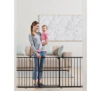 VEVOR Barrière pour bébé Barrière pour chien Séparation, Largeur réglable (154-161 cm), Barrière de sécurité de 76,2 cm de haut, Convient pour les escaliers et les portes, Noir