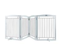 VEVOR Barrière de Sécurité pour Chiens 81,3x245 cm Autoportant et Pliable Blanc