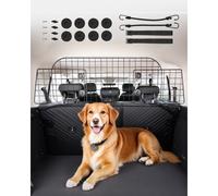 VEVOR Barrière de Voiture pour Chien Réglable 90-153,9 cm, Grille Pare-Chien en Treillis Métallique Robuste pour Siège Arrière, Universel pour Animaux de Compagnie, SUV, Berline, Camions et Véhicules