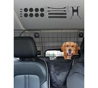 VEVOR Barrière de Voiture pour Chien Réglable 90-153,9 cm, Grille Pare-Chien en Treillis Métallique Robuste, Installation sur Siège Avant, Universel pour Animaux de Compagnie, SUV, Berline, Camions