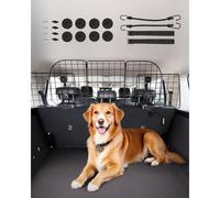 VEVOR Barrière de Voiture pour Chien Réglable 97,2-156,5 cm, Grille Pare-chien en Treillis Métallique Robuste pour Siège Arrière, Universel pour Animaux de Compagnie, SUV, Berline, Camions, Véhicules