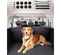VEVOR Barrière de voiture pour chiens Barrière de chien réglable 1525 mm Barrière de voiture pour les sièges arrière, barrière pour animaux domestiques en grillage métallique, barrière de voiture univ