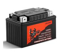 VEVOR Batterie de Moto, 12 V 2 Ah, Batterie Lithium LiFePO4 Préchargée, Sans Entretien et Haute Performance, Compatible avec la Plupart des Marques VTT, Motos, Quads, Motoneiges, Jet-skis, Scooters