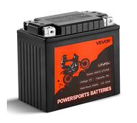 VEVOR Batterie de Moto, 12 V 7 Ah, Batterie Lithium LiFePO4 Préchargée, Sans Entretien et Haute Performance, Compatible avec la Plupart des Marques VTT, Motos, Quads, Motoneiges, Jet-skis, Scooters
