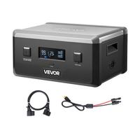 VEVOR Batterie d'Extension pour Station Électrique Portable 2160 Wh Batterie Supplémentaire pour Générateur Solaire LiFePO4 pour Camping, Voitures, Activités Plein Air, Urgences, avec 3 Ports Sortie