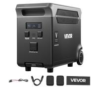 VEVOR Batterie Supplémentaire pour Station Électrique Portable, Batterie d'Extension LiFePO4 3840 Wh avec 3 Ports Sortie pour Bricolage, Camping, Voyages, Camping-cars, Activités Plein Air, Urgences