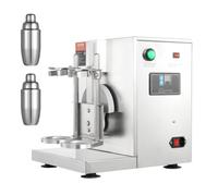 VEVOR Batteur Mixeur à Milkshake Commercial, Appareil à Thé au Lait Électrique 120 W, Mélangeur à Boissons Double Tête, Réglable 0-180 s, avec Tasse Inox 750 mL, pour Magasin de Thé au Lait Bar Café