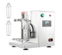 VEVOR Batteur Mixeur à Milkshake Commercial, Appareil à Thé au Lait Électrique 120 W, Mélangeur à Boissons Double Tête, Réglable 0-180 s, avec Tasse PC 1 L, pour Magasin de Thé au Lait Bar Café