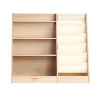 VEVOR Bibliothèque pour enfants 4 niveaux – 10 compartiments – Étagère livres et jouets