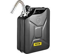 VEVOR Bidon de Carburant Portable Capacité 5,3 gal 20 L avec Système de Bec Flexible, Réservoir de Carburant en Acier Antirouille et Résistant à la Chaleur pour Équipements, Camions, Voitures, Noir