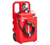 VEVOR Bidon de Diesel et Kérosène sur Roues, 121 L, Réservoir de Diesel, Pompe Transfert Électrique 12 V CC 37,8 L/min, avec Tuyau Distribution 4 m, Buse Arrêt Automatique, pour Bateaux à Moteur, VTT