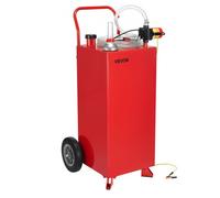 VEVOR Bidon d'Essence et Diesel sur Roues, 113,5 L, Réservoir de Carburant avec Pompe Électrique, Tuyau 3 m, Chariot de Ravitaillement Stockage de Carburant pour VTT, Voiture, Tondeuse, Bateau, Moto