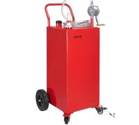 VEVOR Bidon d'Essence et Diesel sur Roues, 151,4 L, Réservoir de Carburant avec Pompe de Transfert Manuelle, Tuyau 3 m, Chariot Ravitaillement Stockage Carburant pour Voitures, Tondeuses, VTT, Bateaux