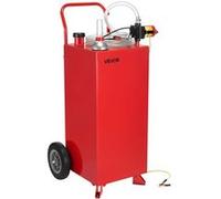 VEVOR Bidon d'Essence et Diesel Sur Roues Capacité 113,5L Conception Sécuritaire Rouge