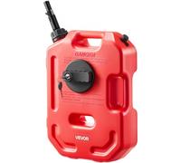 VEVOR Bidon Essence 10 L Bidon Carburant avec Bec Verseur, Verrouillage Antivol, Débit Maximal 15 L/min, Réservoir Essence Étanche Portable pour la Plupart des Voitures, Motos, UTV, Tracteurs, Rouge