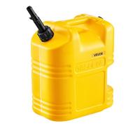 VEVOR Bidon Essence 19 L Bidon Carburant avec Bec Verseur, Graduation Transparente, Débit Maximal 15 L/min, Réservoir Essence Plat Portable pour la Plupart des Voitures, Motos, UTV, Tracteurs, Jaune