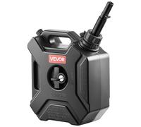 VEVOR Bidon Essence 5 L Bidon Carburant avec Bec Verseur, Verrouillage Antivol, Débit Maximal 15 L/min, Réservoir Essence Étanche Portable pour la Plupart des Voitures, Motos, UTV, Tracteurs, Noir
