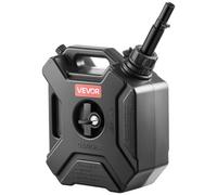VEVOR Bidon Essence 5 L Bidon Carburant avec Bec Verseur, Verrouillage Antivol, Débit Maximal 15 L/min, Réservoir Essence Étanche Portable pour la Plupart des Voitures, Motos, UTV, Tracteurs, Noir