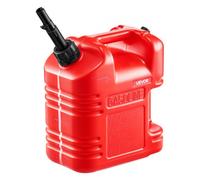 VEVOR Bidon Essence 9,5 L Bidon Carburant avec Bec Verseur, Graduation Transparente, Débit Maximal 15 L/min, Réservoir Essence Plat Portable pour la Plupart des Voitures, Motos, UTV, Tracteurs, Rouge