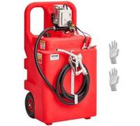 VEVOR Bidon d'Essence Diesel sur Roues, 121 L, Réservoir de Carburant, Pompe Transfert Carburant Électrique 12 V CC 56,7 L/min, Tuyau de Distribution 4 m, Buse Alliage Alu, pour Bateaux à Moteur, VTT