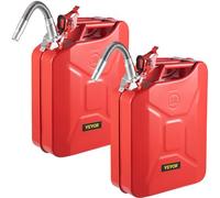 VEVOR Bidon Essence Jerrican Réservoir de Carburant 20 L 2 PCS avec Bec Verseur