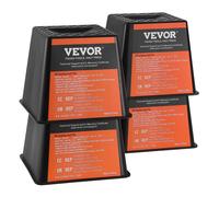 VEVOR Lot de 4 Blocs de Nivellement pour Camping-car, Capacité de 2,7 T par Bloc, Supports Stabilisateurs pour Caravane en Polypropylène Résistant, Accessoires de Voyage pour Camping-car Remorque
