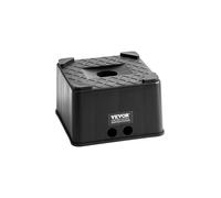 VEVOR Bloc de nivellement pour remorque (152,4 mm de Haut) - avec capacité de Charge de 2722 kg - Bloc de Levage de Camping-Car pour Caravane - Bloc de Support de remorque en polypropylène (carré)