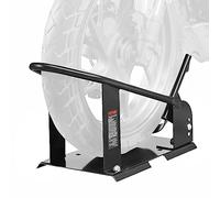 VEVOR Bloque Roue Moto 816,5 kg, Cale Roue Moto en Acier Durable, Support de Transport de Moto avec 3 Trous Réglables, Stand pour Sécuriser Transport de Moto sur Camion, Remorque, Atelier, Garage