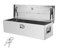 VEVOR 99 x 33 x 25,4 cm boîte à outils robuste en aluminium pour lit de camionnette