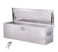 VEVOR Boîte à outil pour camion coffre de pick-up alu 1244,6x381x381 mm argent