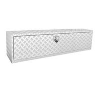 VEVOR Boîte à Outils pour Camion 152,4×43,2×45,7 cm Coffre Sous-châssis Fixation Inférieure Caisse de Stockage en Alliage d'Aluminium avec Serrure et Clés pour Remorque Pick-up Véhicules Transport