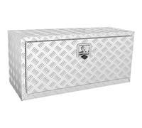 VEVOR Boîte à Outils pour Camion 91,4×35,5×40,5 cm Coffre Sous-châssis Fixation Inférieure Caisse de Stockage en Alliage d'Aluminium avec Serrure et Clés pour Remorque Pick-up Véhicules Transport