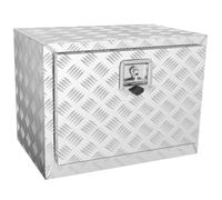 VEVOR Boîte à Outils pour Camion 61×43×46 cm Coffre Sous-châssis Fixation Inférieure Caisse de Stockage en Alliage d'Aluminium Solide avec Serrure et Clés pour Remorque Pick-up Véhicules Transport