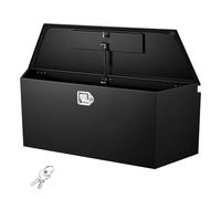 VEVOR Boîte à Outils pour Remorque 124,5x35,3x47 cm, Coffre de Timon ou Flèche de Remorque en Acier, pour Rangement Pick-up Caravane Véhicule Tout-terrain, Caisse à Outils avec Serrure et Clés