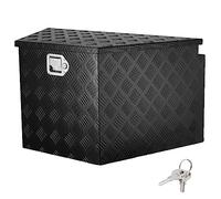 VEVOR Boîte à Outils pour Remorque 838×457×483 mm Coffre de Timon ou Flèche de Remorque en Alliage d'Aluminium Robuste Caisse à Outils avec Serrure et Clé Résistance aux Intempéries pour Déplacement