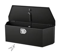 VEVOR Boîte à Outils pour Remorque 91,4x31,4x30,5 cm, Coffre de Timon ou Flèche de Remorque en Acier, pour Rangement Pick-up Caravane Véhicule Tout-terrain, Caisse à Outils avec Serrure et Clés, Noir