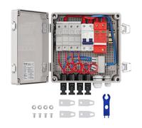 VEVOR Boitier de jonction solaire boîte de combinaison PV 4 cordes 10 A en ABS