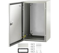 VEVOR Boîte de Distribution Électrique 50x30x25 cm Armoire Électrique IP66 Armoire de Distribution en Acier au Carbone Cache Compteur Électrique Coffret Électrique Étanche Extérieur pour Montage Mural