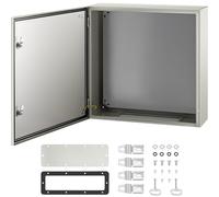 VEVOR Boîte de Distribution Électrique 60x60x20 cm Acier au Carbone Étanche IP66