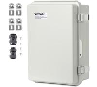 VEVOR Boîte de jonction boîtier électrique extérieur 300x200x180mm plastique ABS
