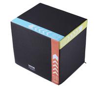 VEVOR Boîte de pliométrie, 3 en 1, boîte à saut en coton recyclé, 50/45/40 cm, boîte d'exercice de fitness antidérapante pour entraînement à domicile, entraînement de force de conditionnement, noir