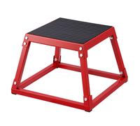 VEVOR Boîte de Pliométrie Plateforme Pliométrique 305 mm Antidérapant Saut Rouge